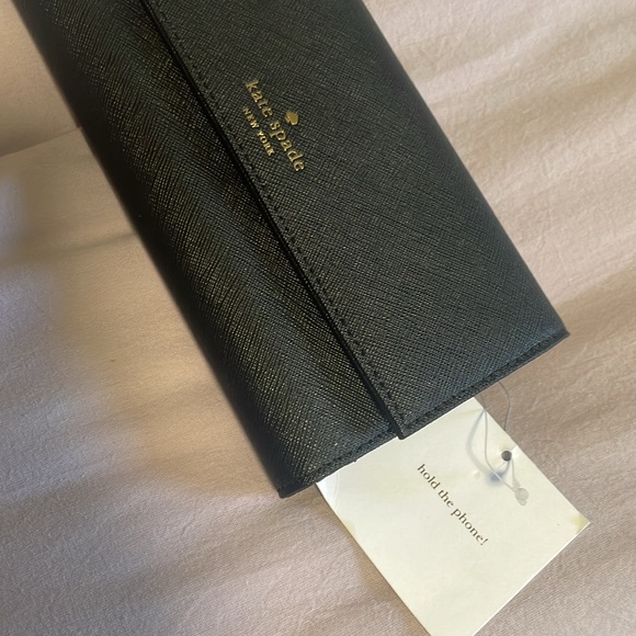 Kate Spade Black Long Wallet with iPhone 7/8 case - Picture 3 of 7